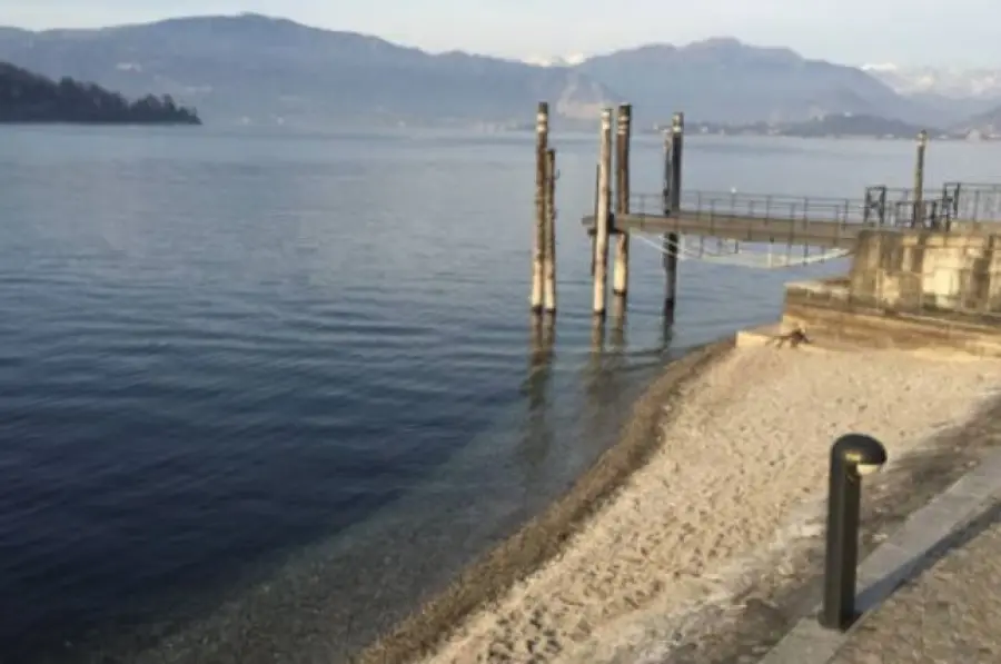 Verbania: il livello del Lago Maggiore cala a causa del caldo